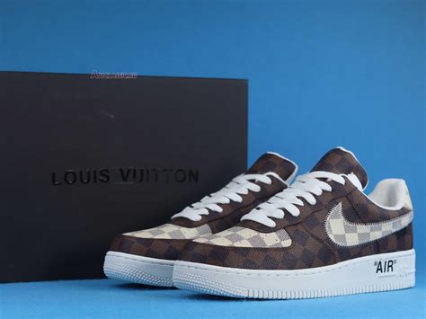 brown louis vuitton nike air force 1